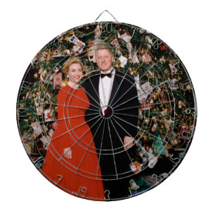 Christmas of US President Bill Clinton & Hillary  Dartboard