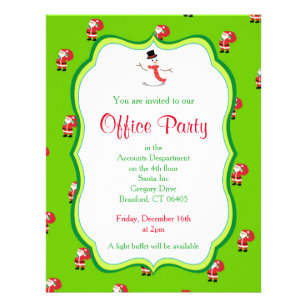 Christmas Office Party Invitation Flyer
