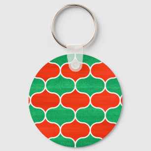 Christmas Ogee Pattern keychain