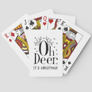 Christmas Oh deer classic playing cards