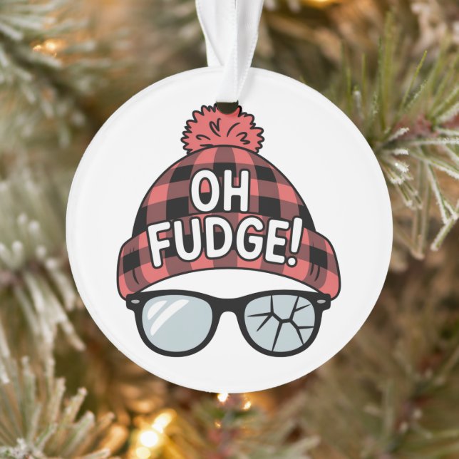 Christmas Oh Fudge Xmas Vacation Funny Holiday  Ornament (Tree)
