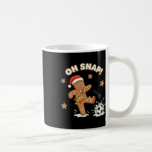 Christmas Oh Snap Gingerbread Soccer Funny Xmas Ho Coffee Mug