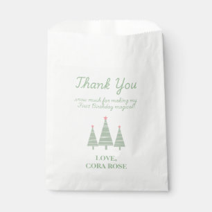 Christmas Oh What Fun First Birthday Favour Bags