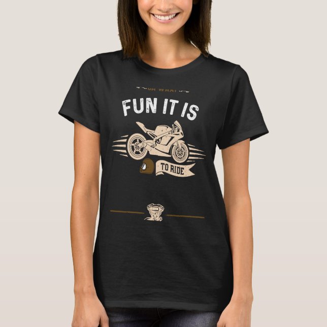 Christmas Oh What Fun It Is To Ride  Motorcycle T-Shirt (Front)