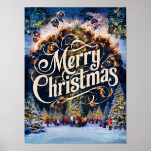 Christmas Oil Painting for Posters & Prints #2