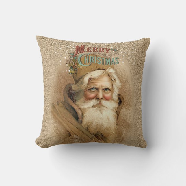 Christmas Old World Santa 2 Cushion (Front)