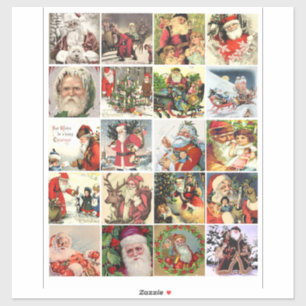 Christmas old world vintage santa claus art