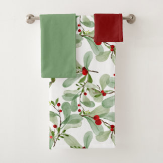 Christmas omella bath towel set