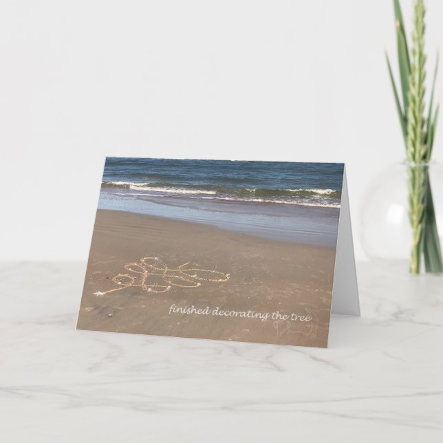 Christmas on the beach.... card (Front)