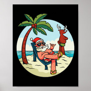 Christmas On The Beach Christmas In July Poster