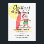 Christmas on the Beach Summer Santa Party Invite<br><div class="desc">Christmas on the Beach Summer Santa Party Invite

Fully Customisable</div>