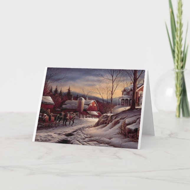 christmas on the farm card (Front)