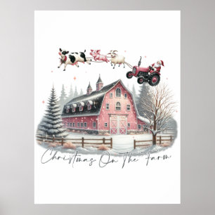Christmas on the Farm,Merry Christmas Poster