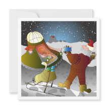 Christmas on the moon card