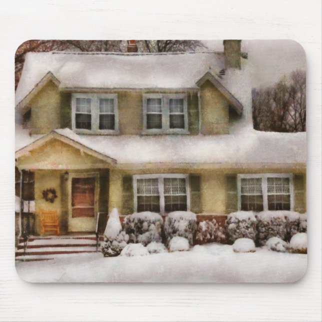 Christmas - One cold winter's morning Mouse Mat (Front)