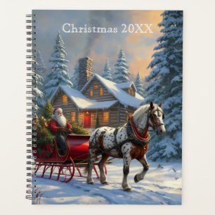 Christmas One-horse Sleigh Santa Planner