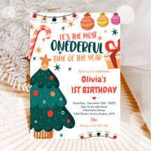 Christmas Onederful Birthday Party