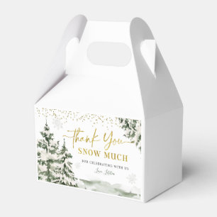 Christmas Onederland Winter Forest First Birthday Favour Box