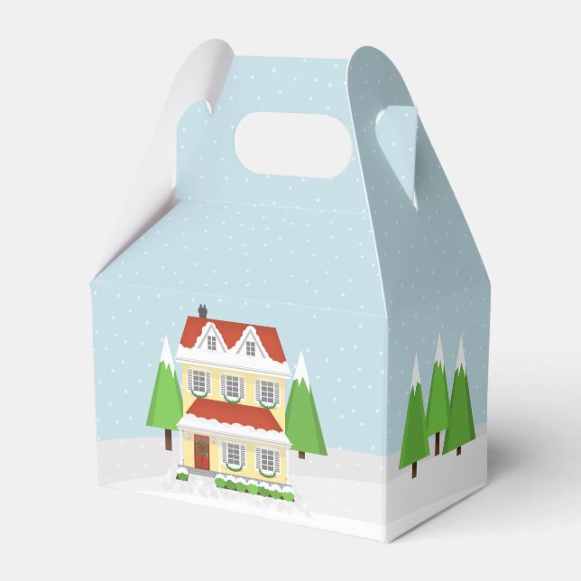 Christmas Open House Favour Box (Front Side)
