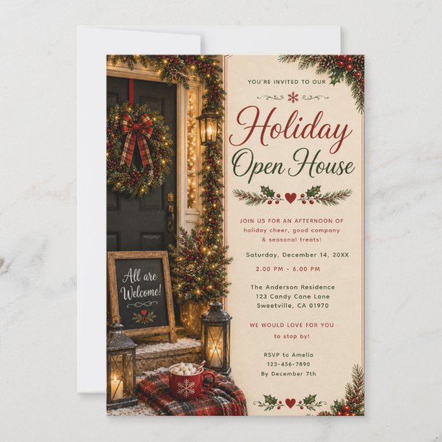 Christmas Open House Invitation (Front)