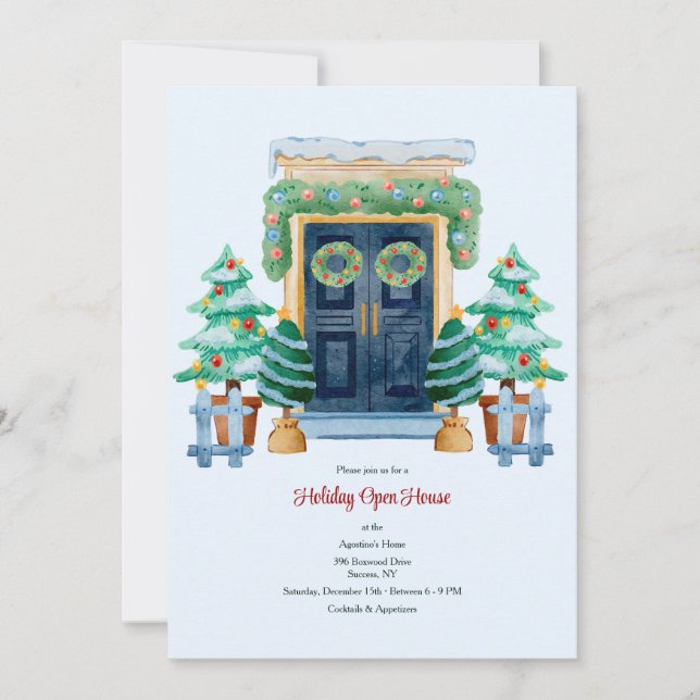 Christmas Open House Invitation (Front)