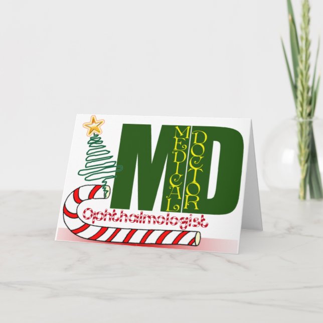 CHRISTMAS OPHTHALMOLOGIST HOLIDAY CARD (Front)