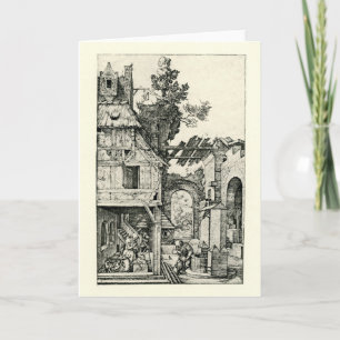 Christmas or Christ's birth by Albrecht Durer Holiday Card