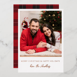 Christmas or Holiday Instant Photo - w Plaid