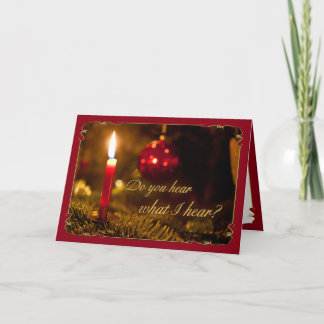 Christmas or Holiday PHOTO Card | Glowing Candle