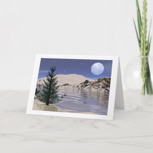 Christmas or Solstice Card - "Solstice Blessings" (Front)