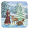 Christmas or Yule Victorian Winter Scene Stickers