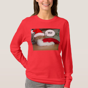Christmas Orange Tabby Cat T-Shirt