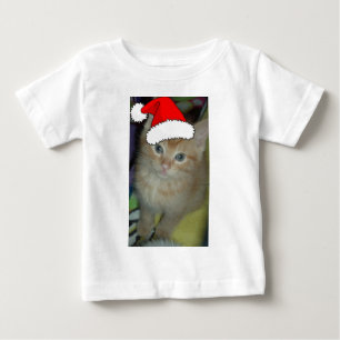 Christmas Orange Tabby Kitten Baby T-Shirt