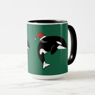 Christmas Orca Killer Whale Mug