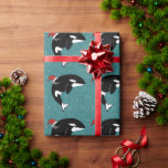 Christmas Orca Killer Whale Wrapping Paper<br><div class="desc">Christmas Orca Wrapping Paper</div>