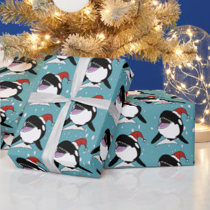 Christmas Orca Killer Whale  Wrapping Paper