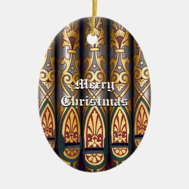 Christmas organ pipe ornament (Front)