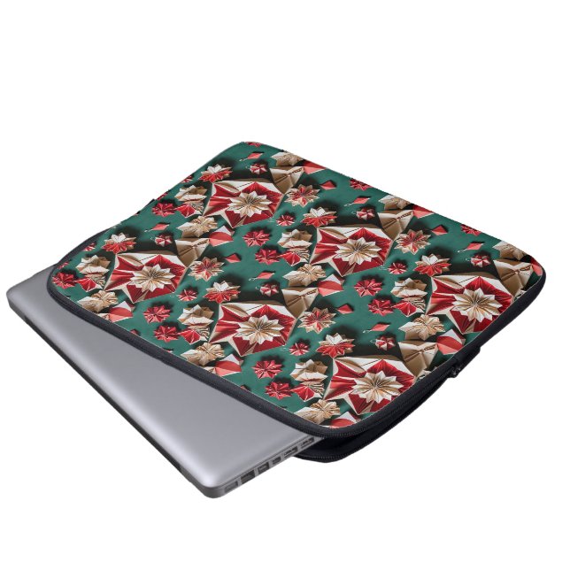 Christmas origami handicrafts 11 - Laptop Sleeve (Front Bottom)