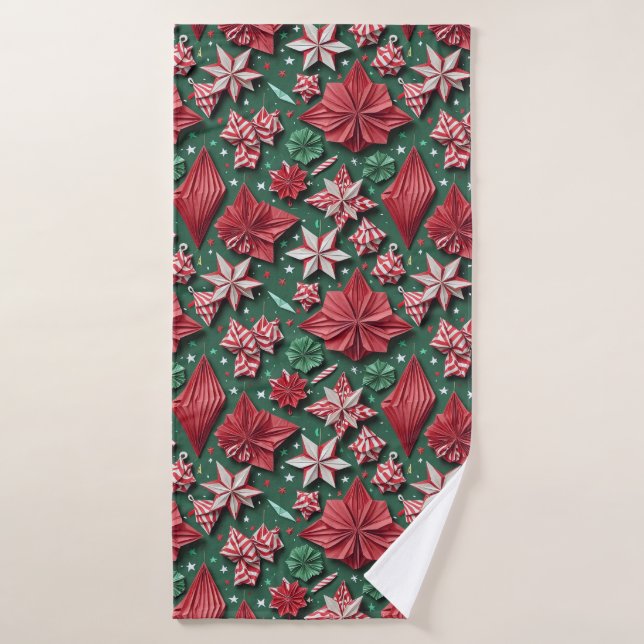 Christmas origami handicrafts 12 - Bath Towel (Bath Towel)