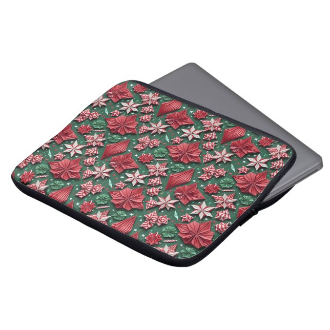 Christmas origami handicrafts 12 - Laptop Sleeve (Front Top)