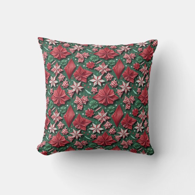Christmas origami handicrafts 12 - Throw PIllow (Front)