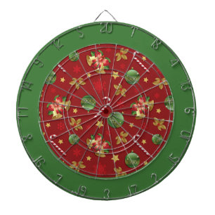 Christmas Ornamant  & Candy Cane Pattern Dartboard