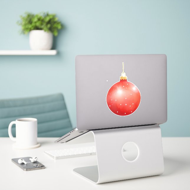 Christmas Ornament (Laptop On Desk)