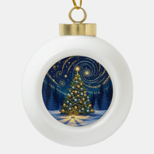 Christmas Ornament 2025 – Winter Night Tree 2