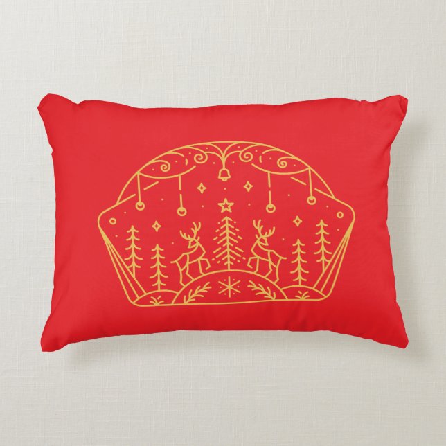 Christmas Ornament 2 Decorative Cushion (Front)