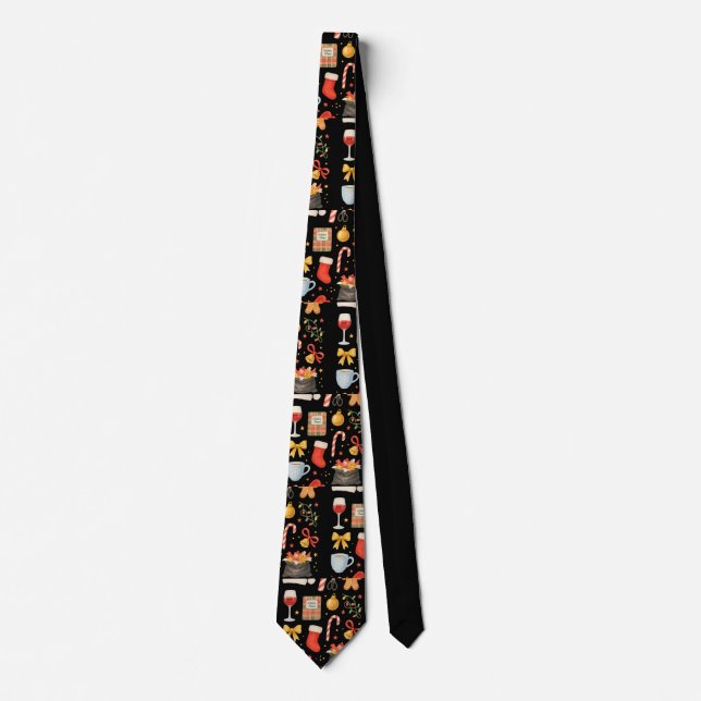 Christmas Ornament and stuff  Tie (Front)