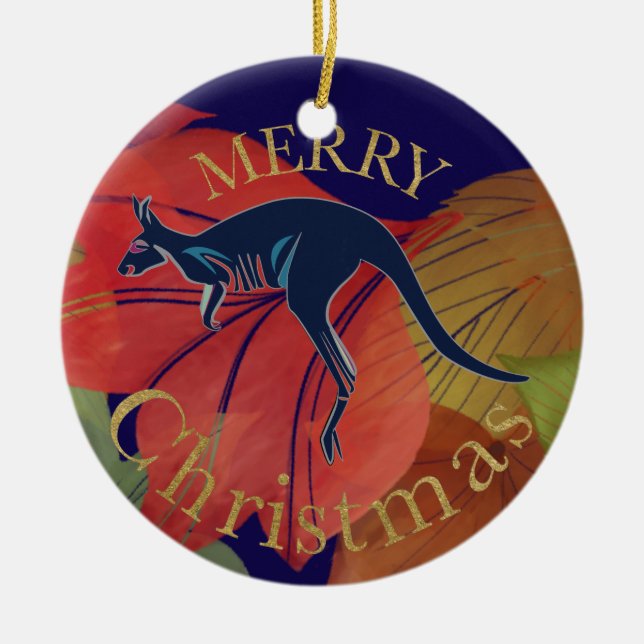 Christmas ornament Australian kangaroo (Front)