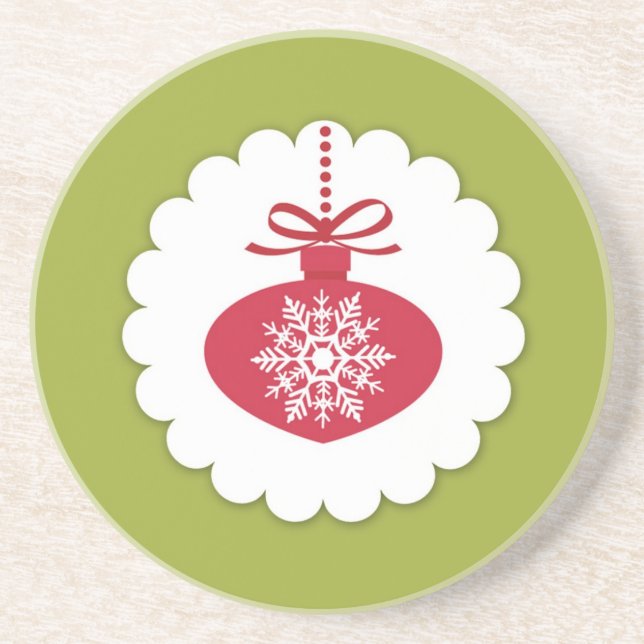 Christmas Ornament Ball Coaster (Front)