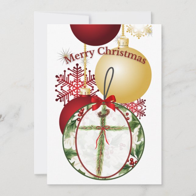 Christmas Ornament Card (Front)
