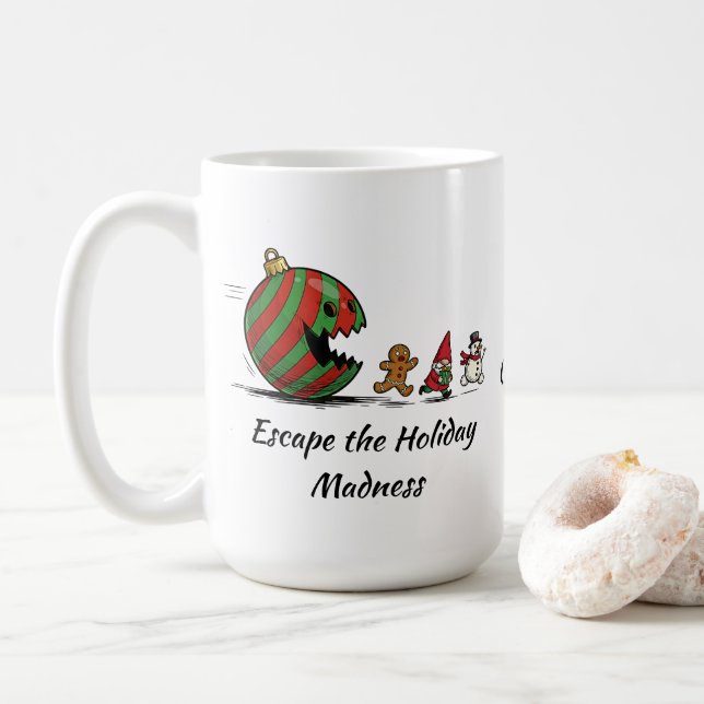 Christmas Ornament  Coffee Mug (With Donut)